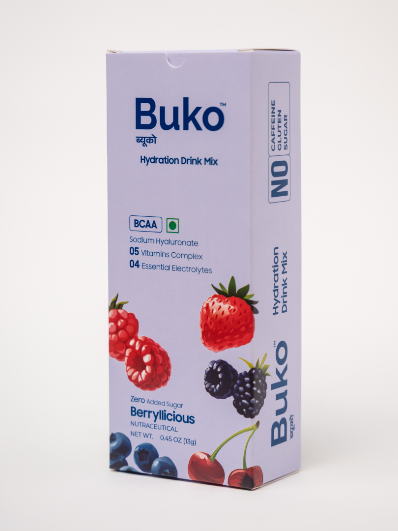 Buko Hydration Drink Mix Berryllicious Flavour (Pack of 5)