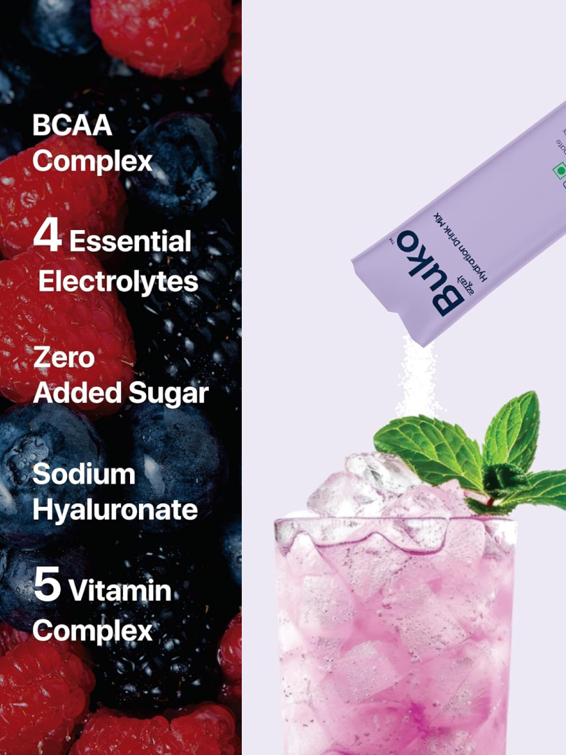 Buko Hydration Drink Mix Berryllicious Flavour (Pack of 12)