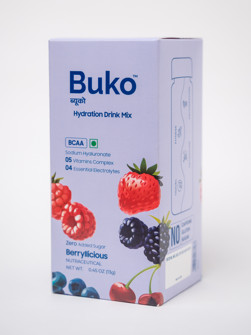 Buko Hydration Drink Mix Berryllicious Flavour (Pack of 12)